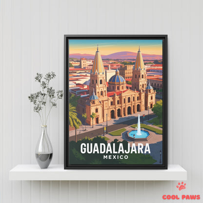 Guadalajara Travel Print | Cathedral