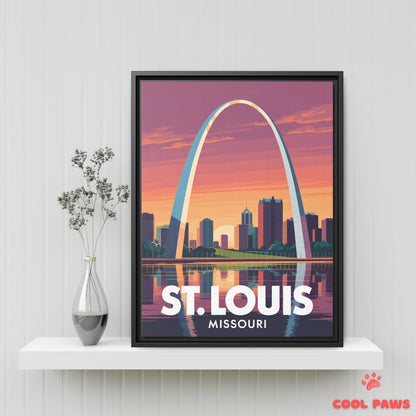 St. Louis Travel Print | Gateway Arch Missouri