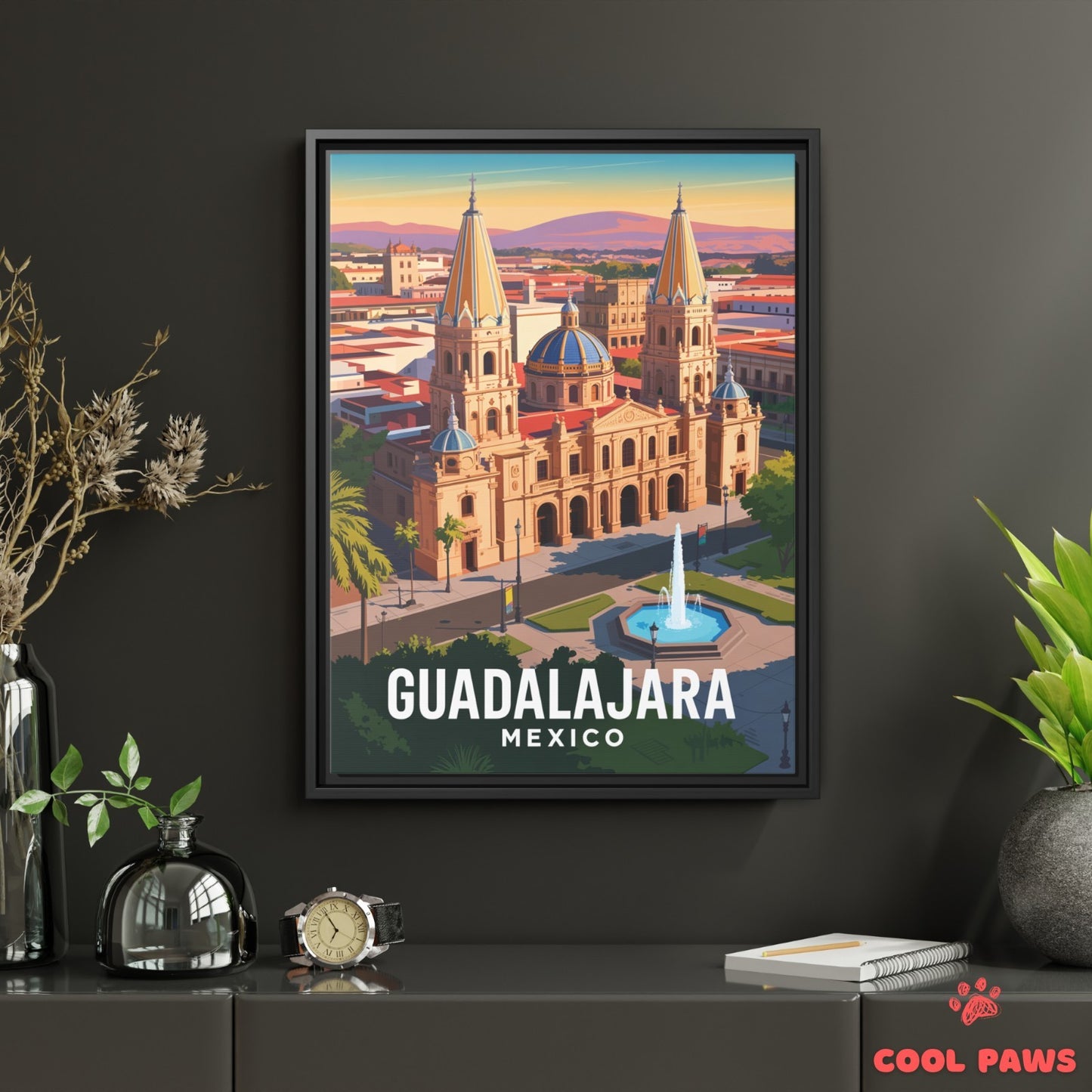 Guadalajara Travel Print | Cathedral